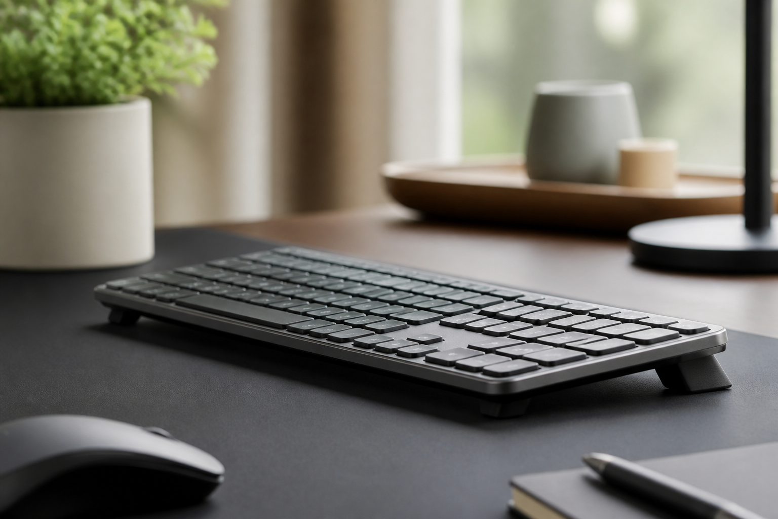 Virker Keyboard Risers virkelig? Åbenbart-baseret svar: tastaturriser med lav profil MX Keys- stil tastatur på KeyRiser tilbehør -KeyRiser